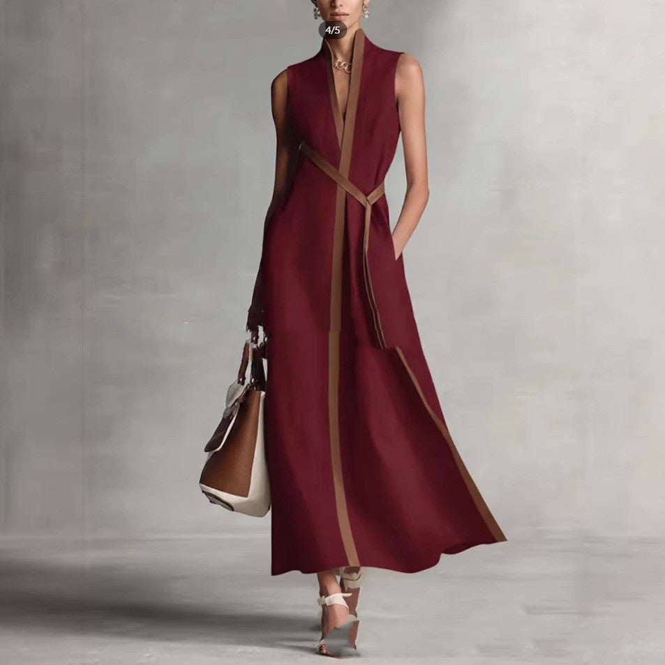 Casual Contrast Summer Dress