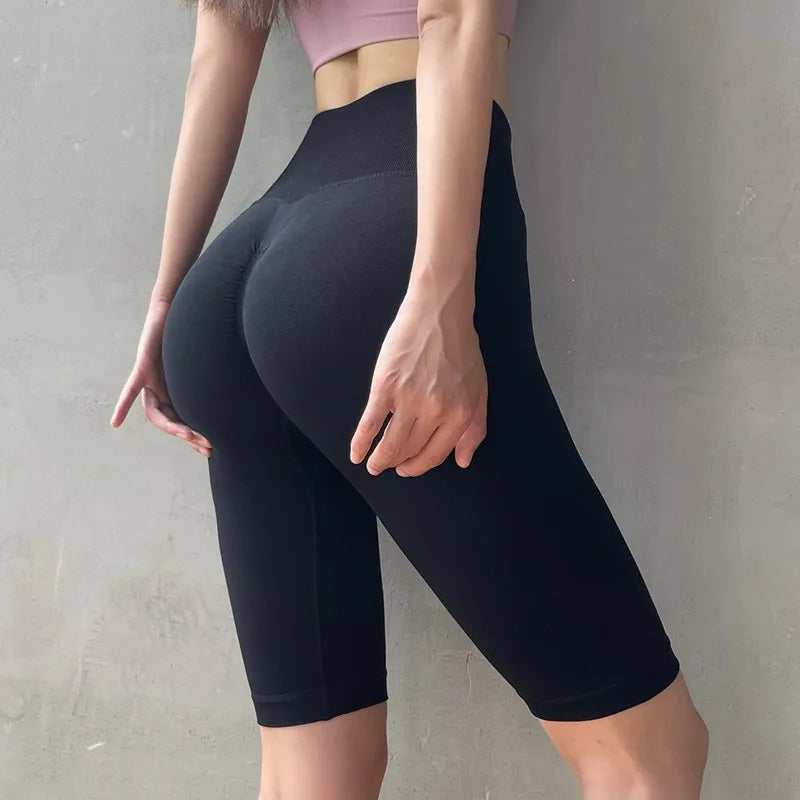 Women's High Waist Yoga Shorts - perfect for fitness, yoga, running, and everyday workouts