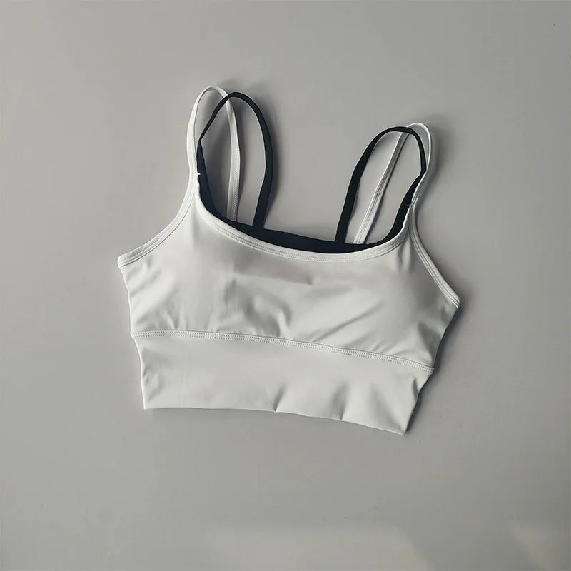 Shockproof Sports Bra with Suspenders – Slim Fit Yoga & Training Lingerie