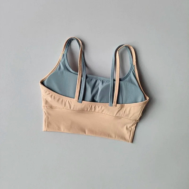 Shockproof Sports Bra with Suspenders – Slim Fit Yoga & Training Lingerie