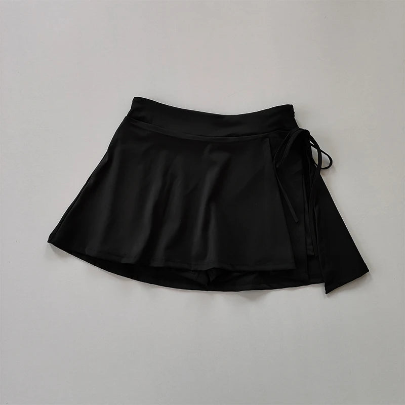 Women’s Quick-Dry Sports Skirt with Inner Shorts & Side Split