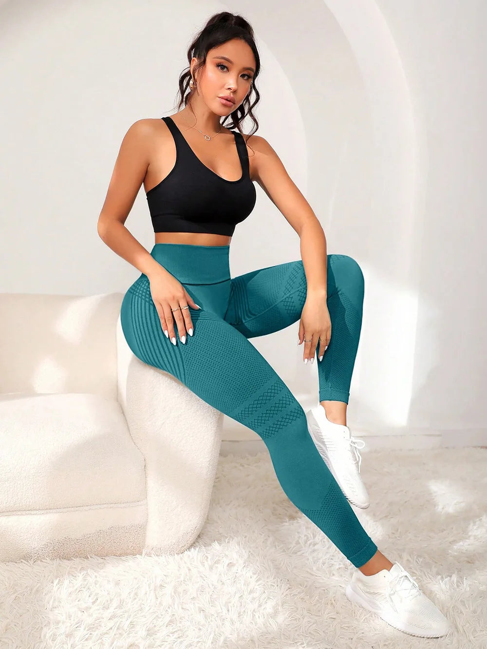 High Waist Seamless Fitness Leggings – Push Up Butt Lifting Sports Pants