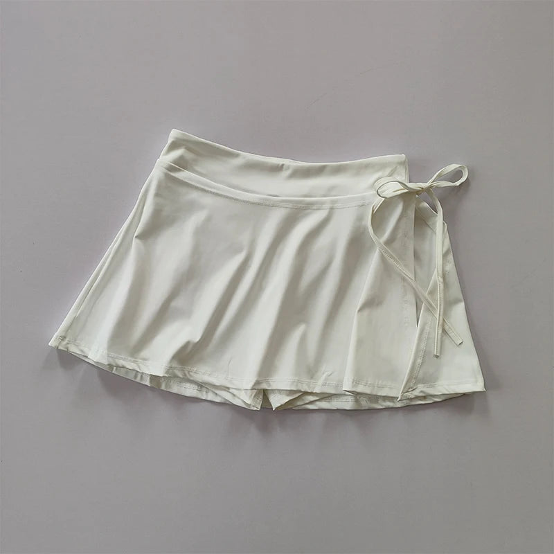 Women’s Quick-Dry Sports Skirt with Inner Shorts & Side Split