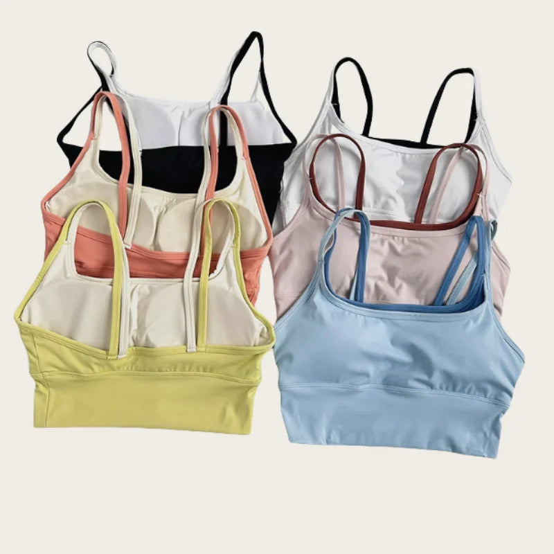 Shockproof Sports Bra with Suspenders – Slim Fit Yoga & Training Lingerie