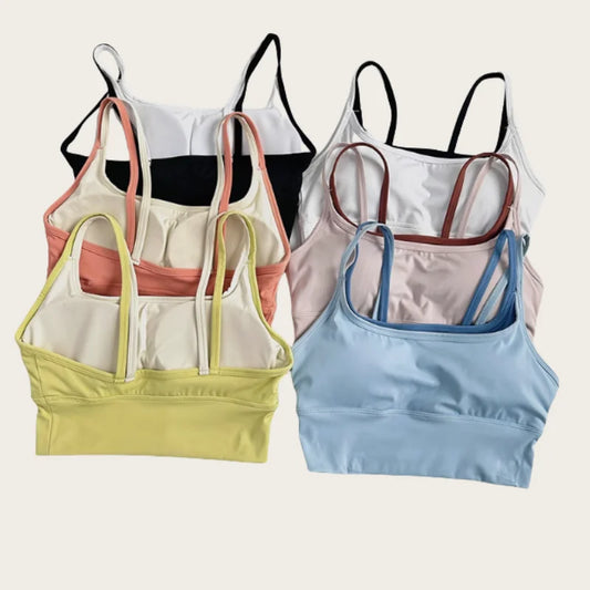 Shockproof Sports Bra with Suspenders – Slim Fit Yoga & Training Lingerie