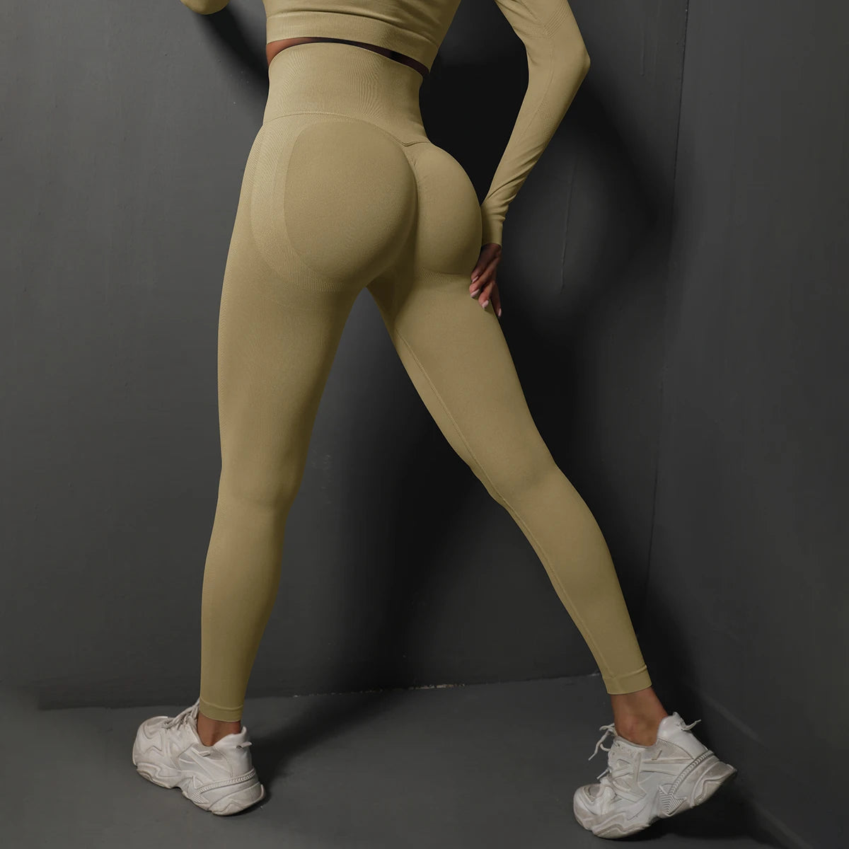 Seamless High Waist Booty Lifting Gym Leggings for Women