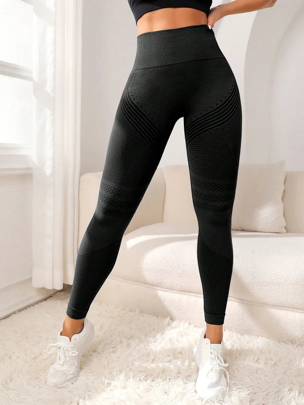 High Waist Seamless Fitness Leggings – Push Up Butt Lifting Sports Pants