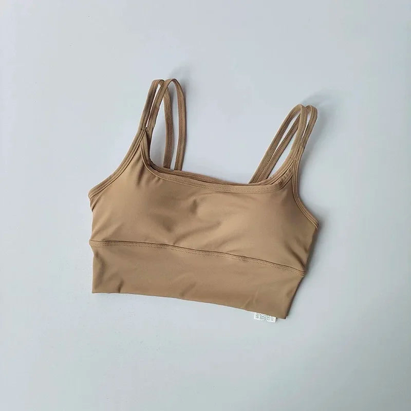Shockproof Sports Bra with Suspenders – Slim Fit Yoga & Training Lingerie