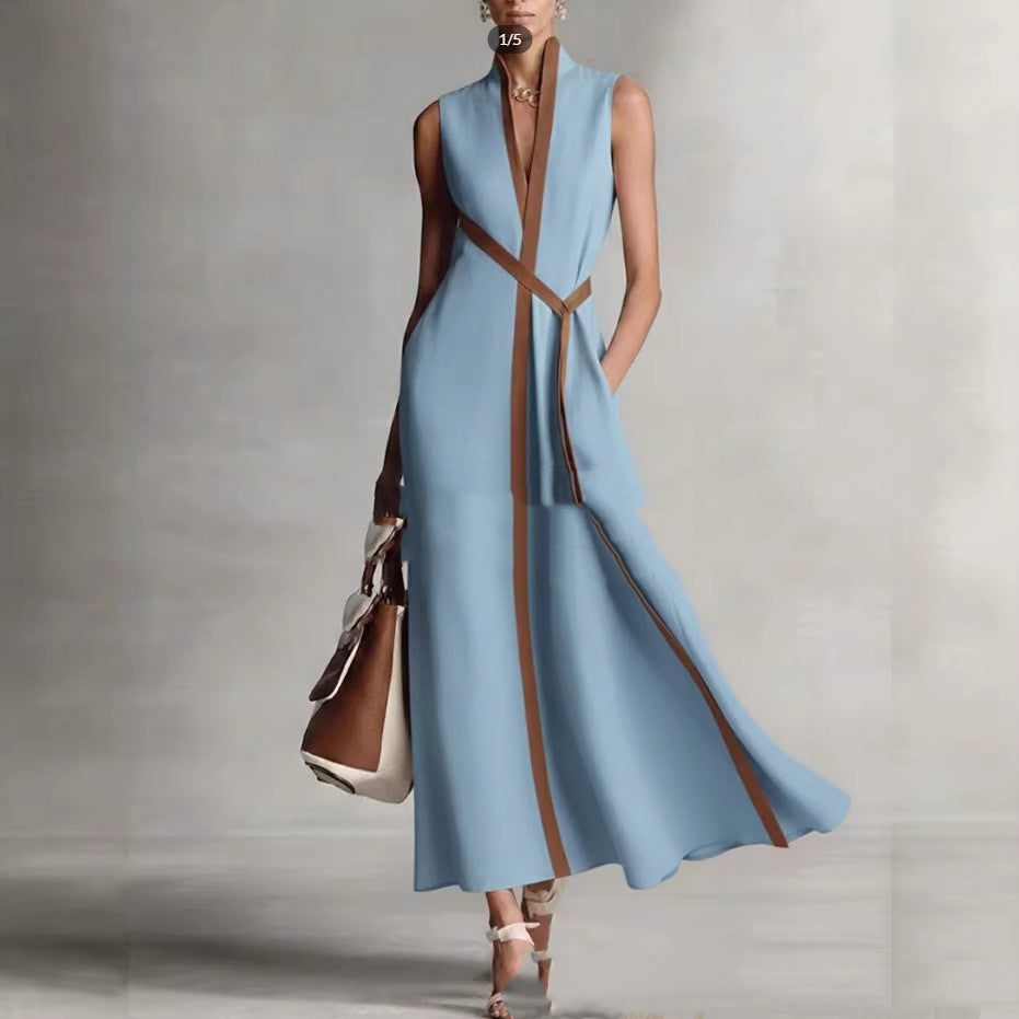 Casual Contrast Summer Dress