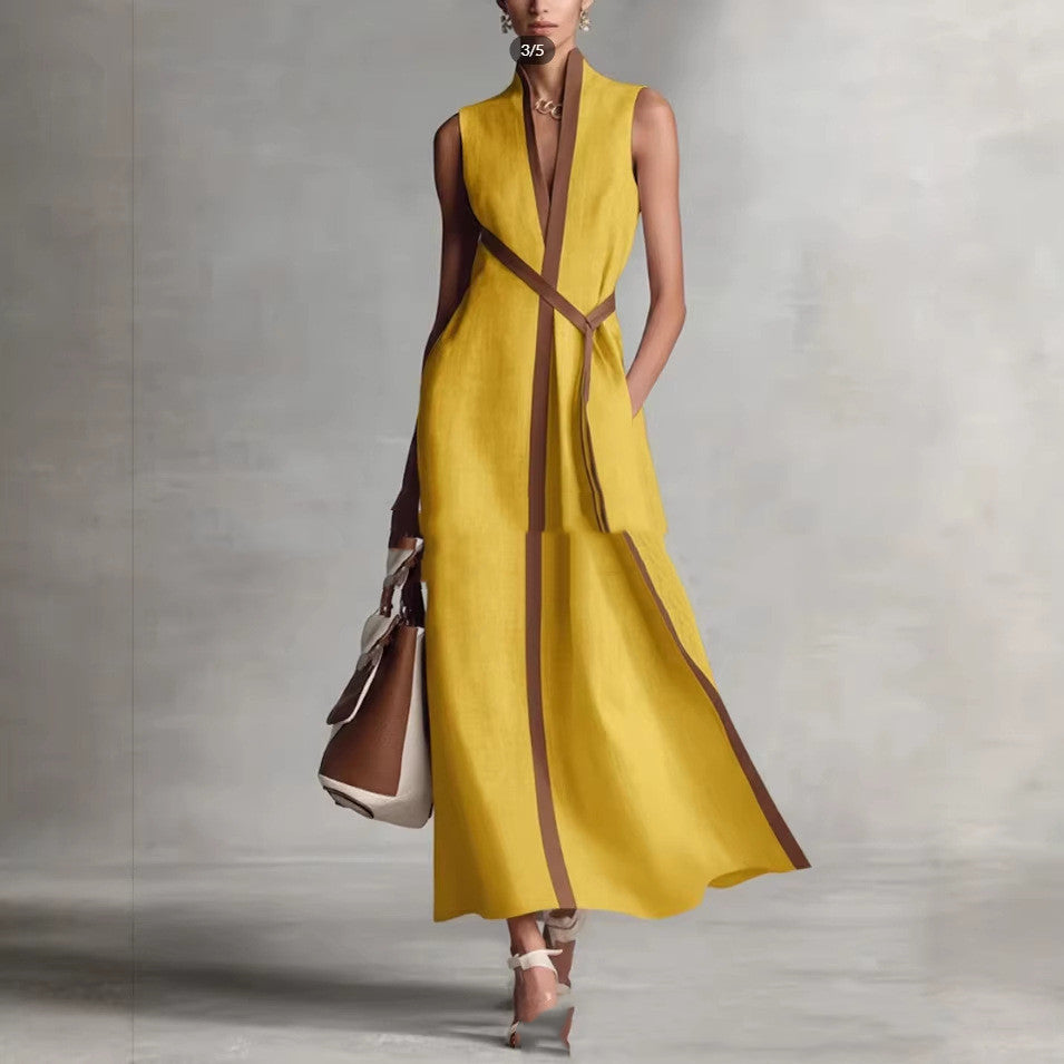 Casual Contrast Summer Dress