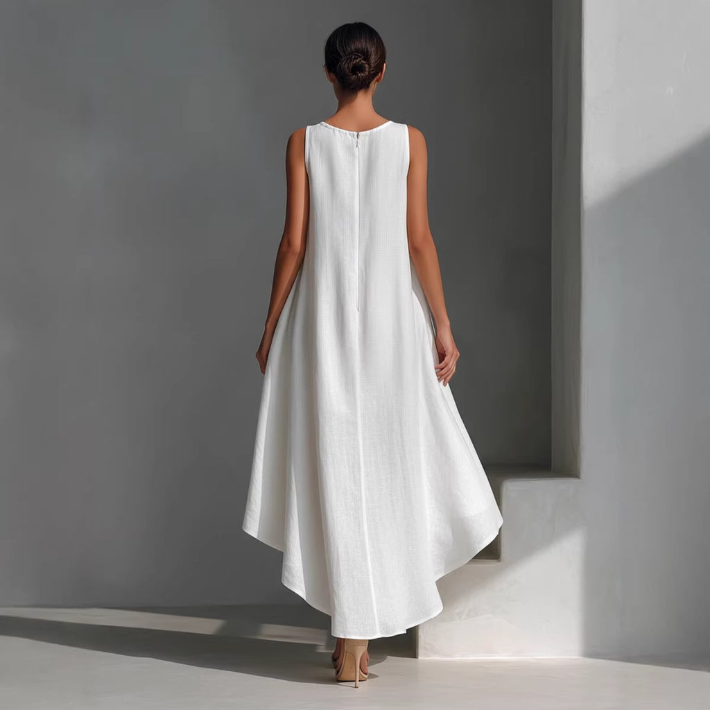 Minimal Linen Blend Dress