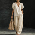 Flowy V-Neck Set