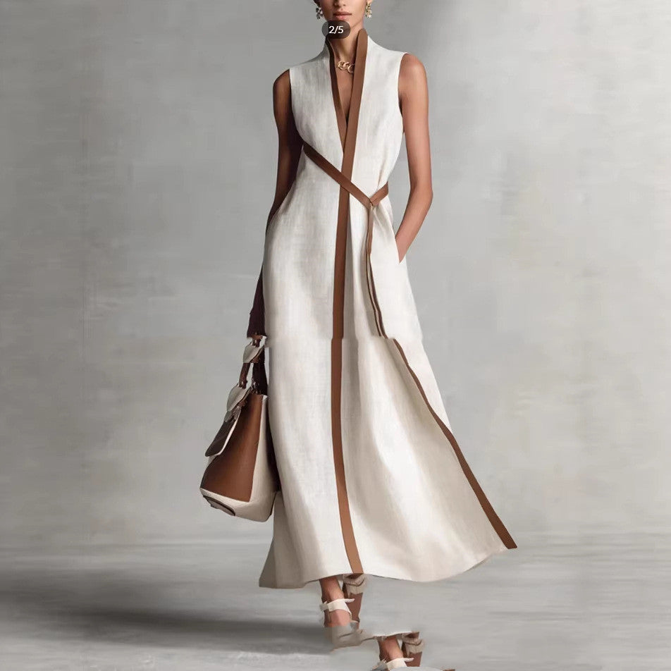 Casual Contrast Summer Dress